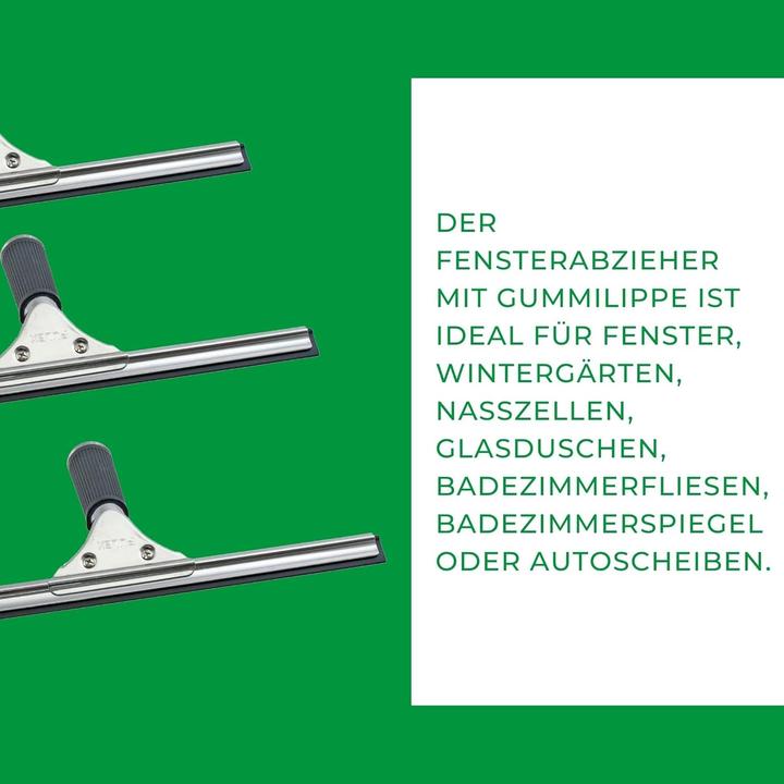 Actual product image Novaliv Fensterabzieher Profi 45 cm Fensterreiniger Edelstahl mit auswechselbaren Gummilippe Fenster (1 pcs.)