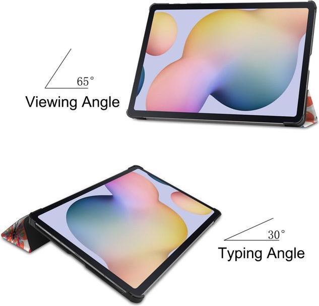 Actual product image MU Style Triple folding cover with pattern (Galaxy Tab S7+)