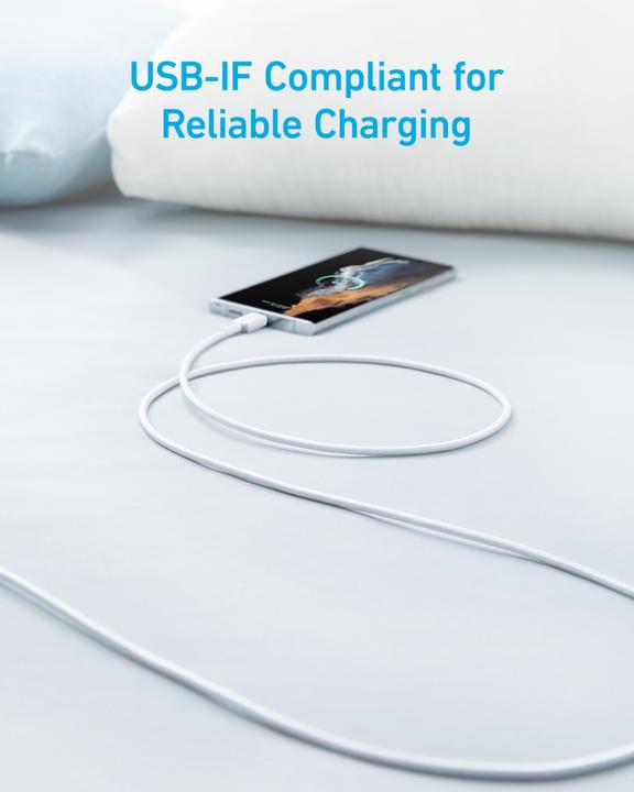 Produktbild Anker CABLE 322 USB-A A USB-C 0,9M BLANCO (0.90 m)