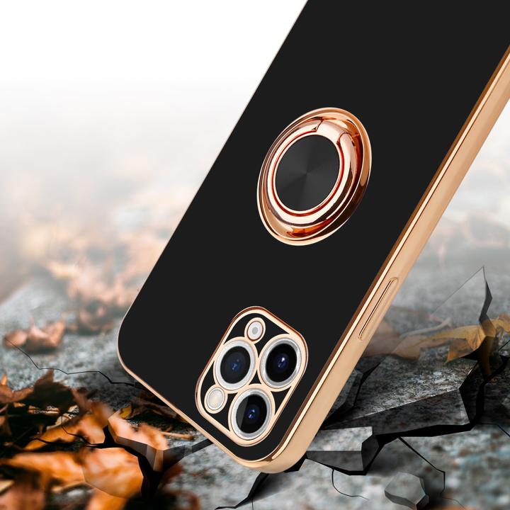 Produktbild Cadorabo Hülle für Apple iPhone 11 PRO MAX im TPU mit Kameraschutz und Ring LM089 Style (Apple iPhone 11 Pro Max)