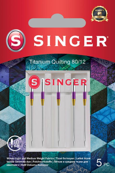 Immagine prodotto Singer Ago per macchina da cucire TITANIUM QUILTING, 80/12, confezione da 5