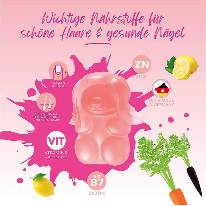 Immagine prodotto IVYBears Vitamine per capelli da donna 6 mesi (360 Pezzo/i, Gomme, 150 g)