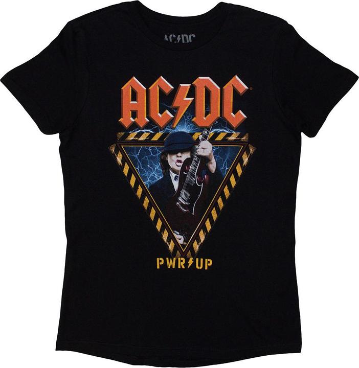 Immagine prodotto AC/DC Angus Triangle PWR-UP EU Tour '32 Maglietta Stampa posteriore Adulto Unisex (S)