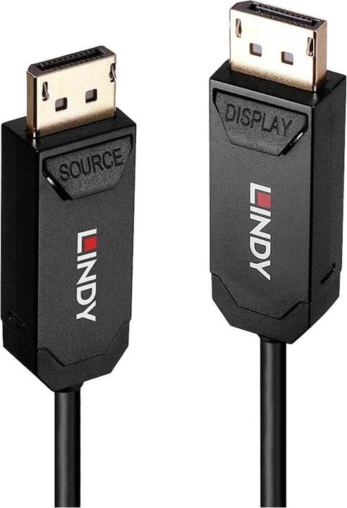 Immagine prodotto Lindy Cavo ibrido DP 2.0 UBHR10 da 10 m in fibra ottica 40Gbps, fino a 8K60 (10 m, DisplayPort)