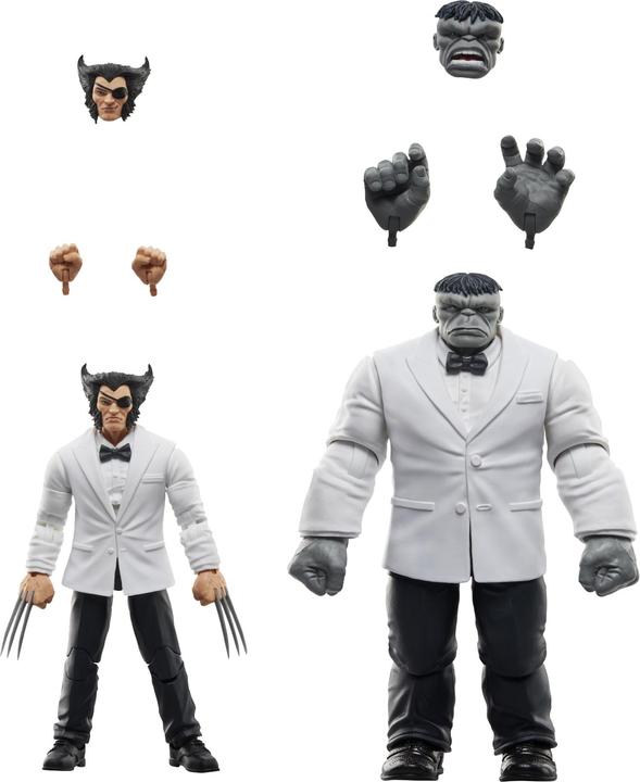 Immagine prodotto Hasbro Wolverine 50° Anniversario Marvel Legends confezione da 2 figurine Marvel's Patch & Joe Fixit 15 cm