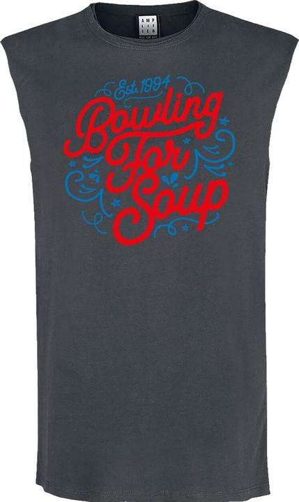 Actual product image Amplified Womens/Ladies Swirly Bowling For Soup Sleeveless Tank Top (XL)
