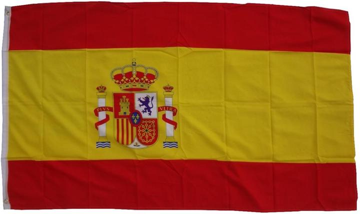 Actual product image trends4cents XXL Flag Spain 250 x 150 cm flag with 3 eyelets 100g/m² fabric weight hoist flag