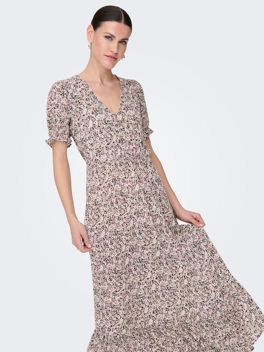 Actual product image Only Regular fit Round neck Elasticated cuffs Long dress Dress (M)