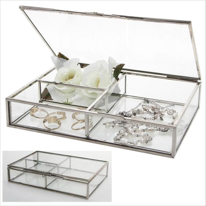 Produktbild Schwäbische Albumfabrik Vitrinen Echt Glas Design silber Messing