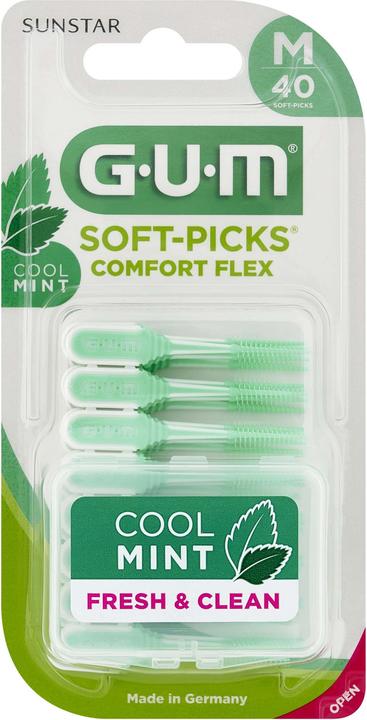Actual product image GUM SUNSTAR Soft Picks Comfort Flex regular mint (40 x)