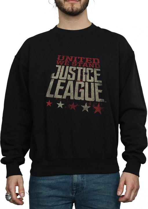 Actual product image Mens Justice League Movie United We Stand Sweatshirt (L)