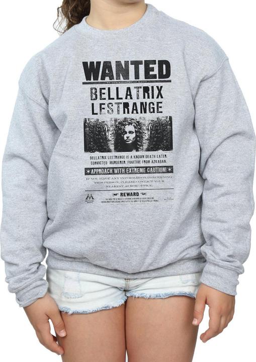 Produktbild Bellatrix Lestrange Wanted Sweatshirt Mädchen (128)