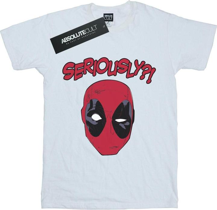 Actual product image Deadpool Womens/Ladies Seriously Cotton Boyfriend T-Shirt (XL)