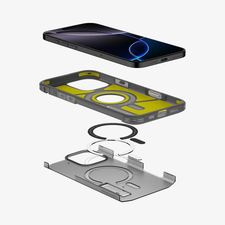 Actual product image Spigen - Tough Armor MagSafe - iPhone 16 Pro Max - Frost Black (Apple iPhone 16 Pro Max)