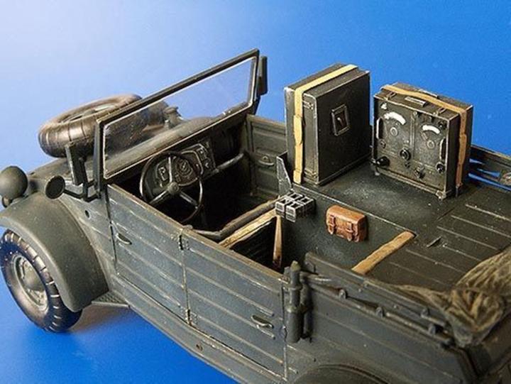 Actual product image Plus Model Kübelwagen Radio Car Kfz. 2 Conversion Set for Tamiya Kit