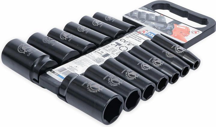BGS Impact Socket Set 12.5 mm (1/2") Drive 10-32 mm 13 pcs. (1/2")