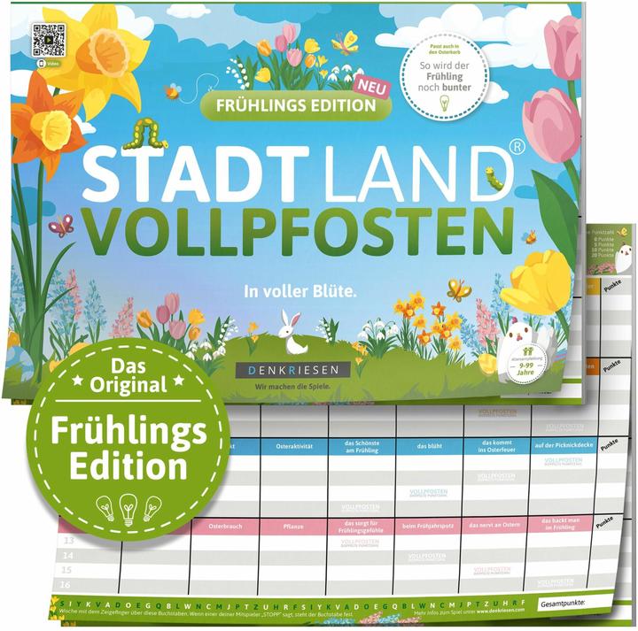 Denkriesen - STADT LAND VOLLPFOSTEN® - FRÜHLINGS EDITION - "In voller Blüte" - A4 (Deutsch)