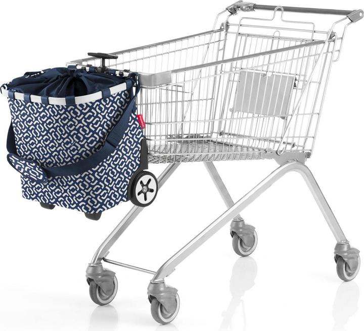 Image du produit reisenthel Chariot à provisions Carrycruiser Signature bleu marine/blanc