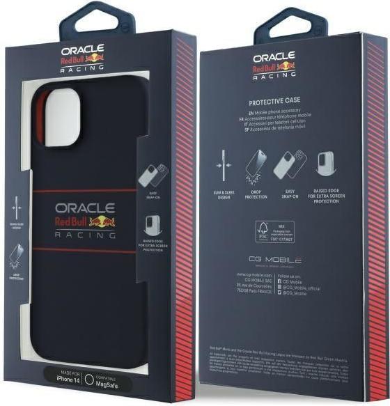 Produktbild Red Bull Racing - Silicone Horizontal Centered Logo MagSafe (RBHMP14S24SIHSRV) - iPhone 14 - Navy (Apple iPhone 14)