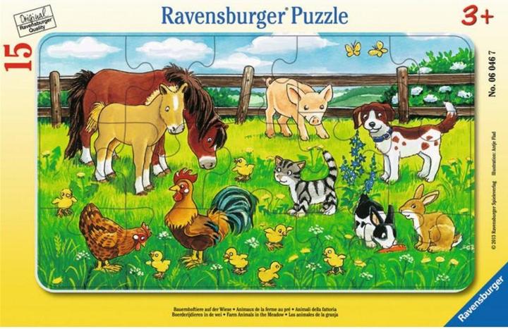 Ravensburger Animaux de ferme sur la prairie (15 pièces)
