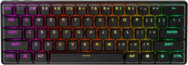 Actual product image SteelSeries Apex Pro Mini (US, Cable, Wireless)