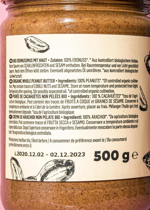 Image du produit KoRo Beurre de cacahuètes bio avec peau (6000 g)