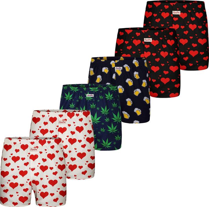 Produktbild Sugar Pine Boxer Motiv Print Mix (M, 6er Pack)