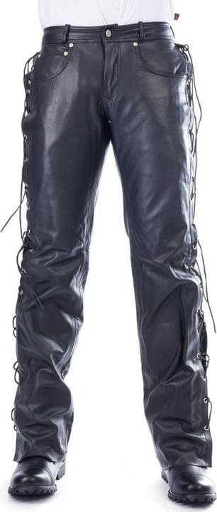 Actual product image Belo T-JEAN HERREN Schnürjean 1,2mm schwarz W46 - L34 (Men, W46/L34)