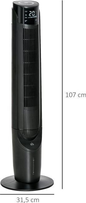 Image du produit Swisshandel24 Luftkühler Turmventilator mit Wasserkühlung Fernbedienung, 12h Timer, 4 Modi (58.20 dB)
