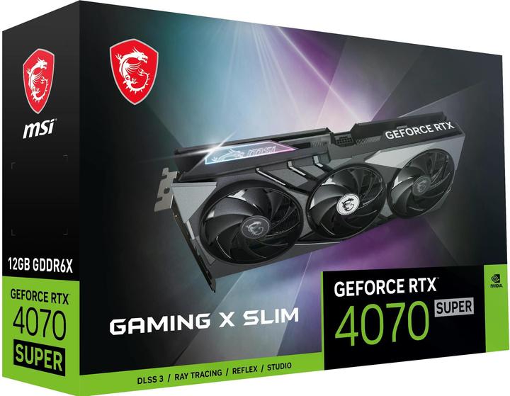 Image du produit MSI GeForce RTX 4070 SUPER 12G GAMING X SLIM (12 Go)