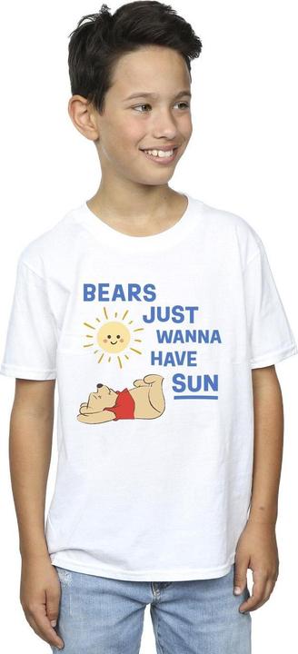 Actual product image Disney Boys Winnie The Pooh Bears Just Wanna Have Sun T-Shirt (152, 158)