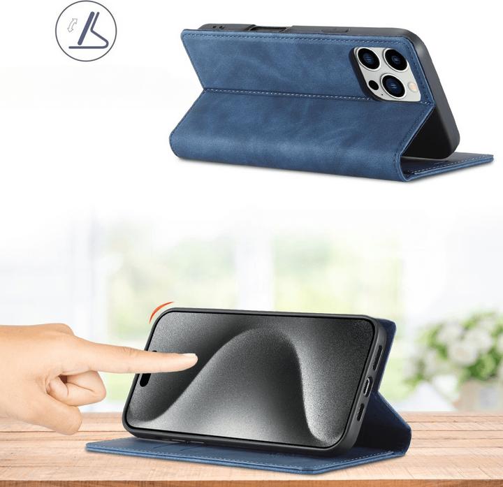 Produktbild LC.Imeeke iPhone 16 Pro - Flip Case Vintage (Apple iPhone 16 Pro)
