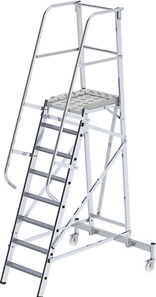 Actual product image eurokraft pro aluminium platform ladder (Platform ladder, 146 cm)