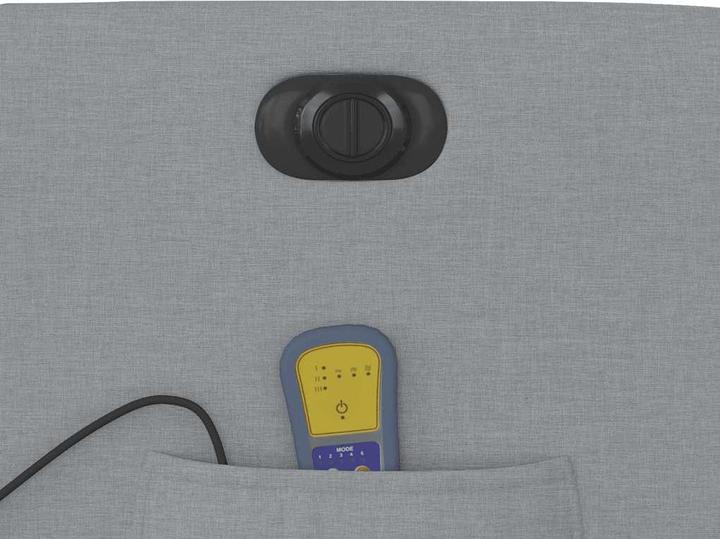 Immagine prodotto VidaXL Sedia da massaggio elettrica in tessuto grigio chiaro