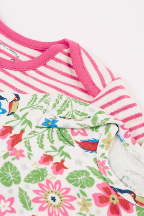 Immagine prodotto Frugi Body per neonati 2-pack Uccelli tropicali (9, 10, 11, 12)