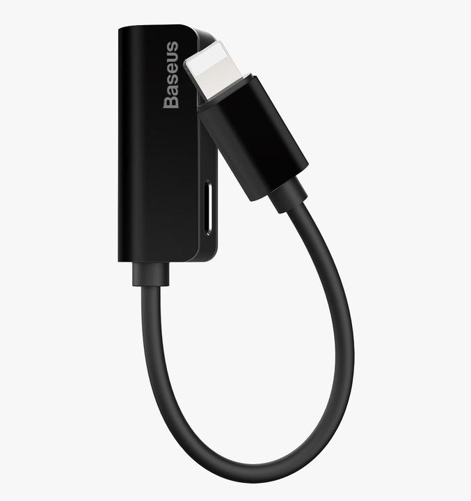 Image du produit Baseus Adaptateur L32 IP mâle vers 3.5mm+IP femelle Noir (Jack 3.5mm, Lightning)