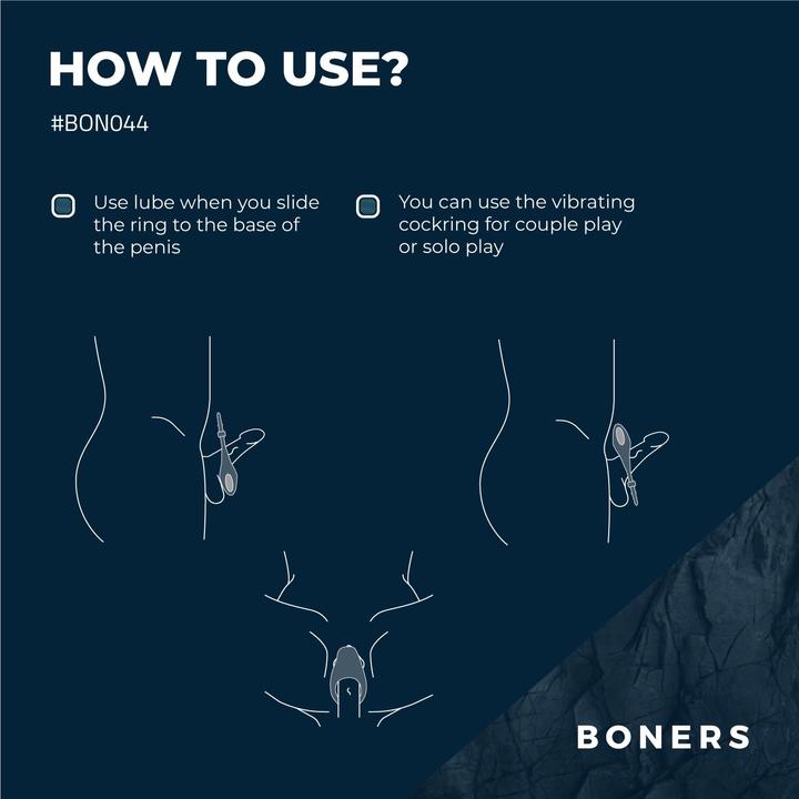 Image du produit Boners Cockring Ajustable - Bleu (4 cm)