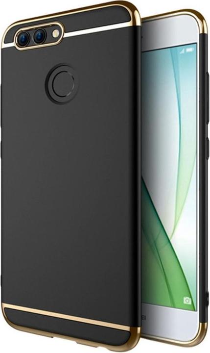 Actual product image König Design Mobile Case Protection Case for Huawei Nova 2 Plus Bumper 3 in 1 Cover Chrome Black (Nova 2 Plus)