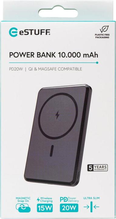 Actual product image eSTUFF Magnetic Power Bank 10.000 (10000 mAh, 20 W)