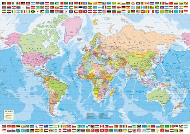 Image du produit Educa Carte du monde politique (1500 pièces)