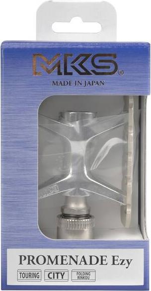 Actual product image Mks Promenade Ezy - Clip On Track Pedals (Titanium)