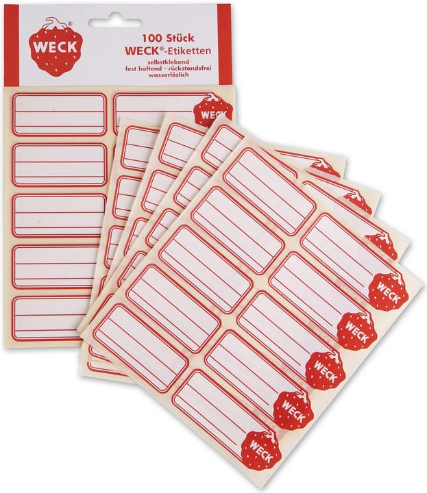 Produktbild Weck Selbstklebeetiketten