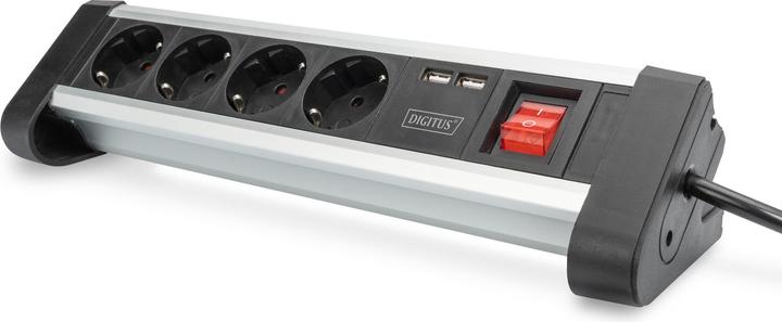 Actual product image Digitus Office socket strip (6 x, USB-A, 1.50 m)
