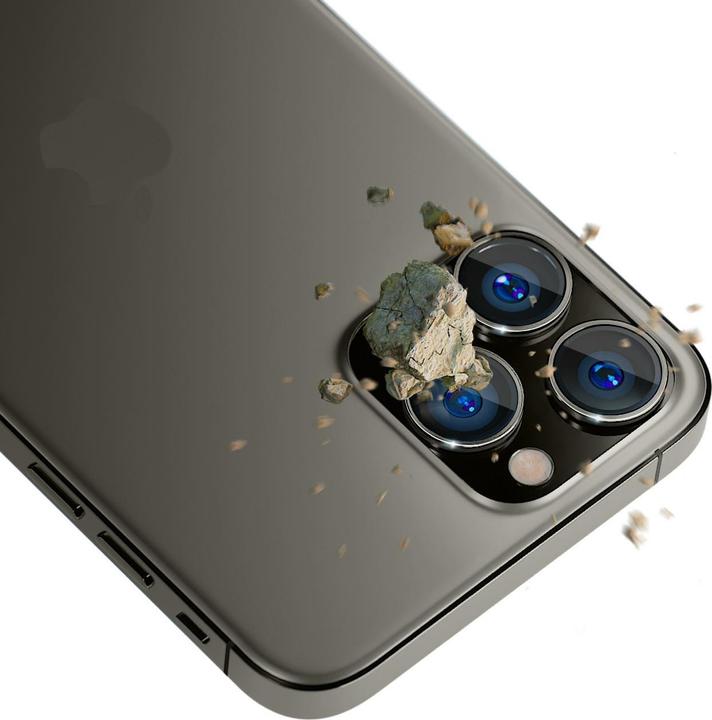 Productafbeelding 3MK iPhone 14 Pro/14 Pro Max Lensbescherming Pro Graphite (1 Stuk, Apple iPhone 14 Pro Max, Apple iPhone 14 Pro)