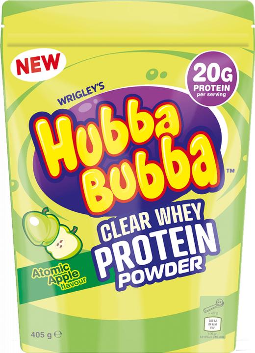 Actual product image Hubba Bubba Clear Whey (Atomic Apple, 1 pcs., 405 g)
