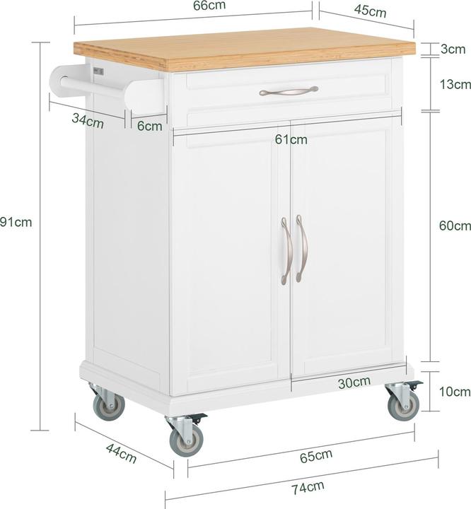Actual product image SoBuy Kitchen trolley