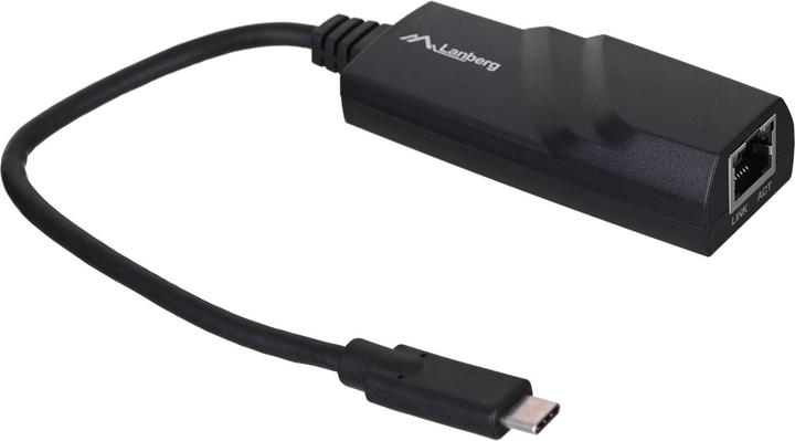 Produktbild Lanberg NC-1000-02 Netzwerkadapter (USB 3.1, USB-C, 1x 10/100 / 1000Mbps) (USB-C, RJ45 Gigabit Ethernet (1x))