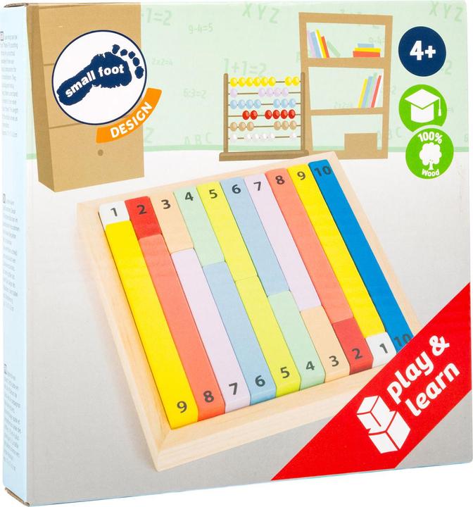 Actual product image small foot Educate slide rules (German, French, Italian, English, Swiss German)