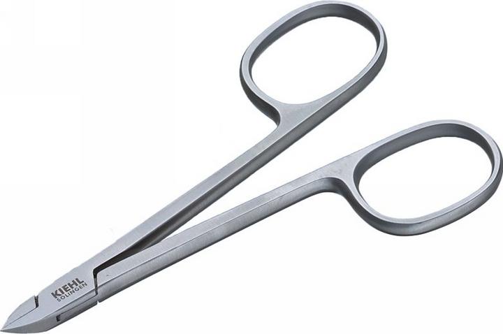 Actual product image Kiehl Mini nail pliers scissors grip silver 10cm, triangle cutting edge
