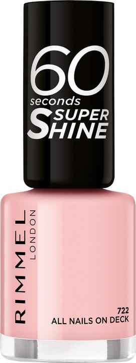 Actual product image Rimmel London 60 SECONDS super shine #722-all nails on deck 8 ml (722, Colour paint)